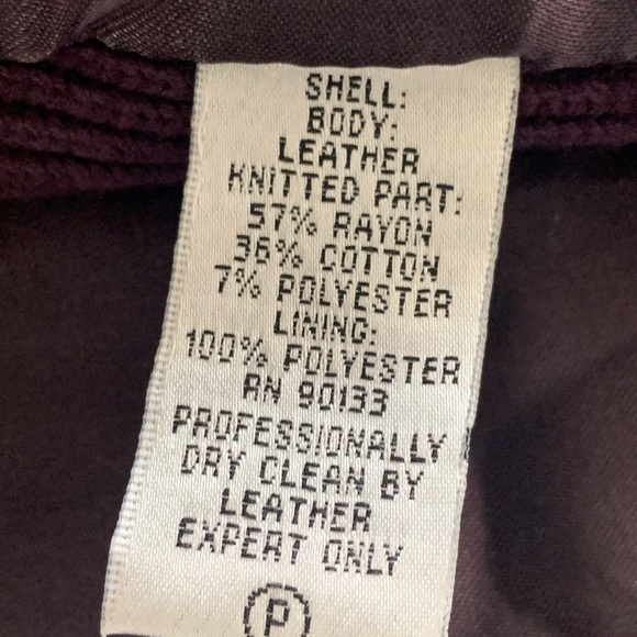 Linea by Louis Dell’ Olio Purple Jacket Leather Jacket - Picture 16 of 16